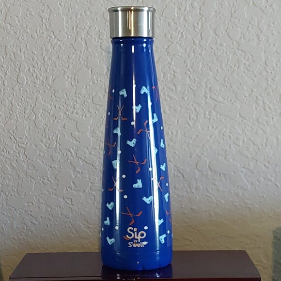 Sip by S'well Stainless Steel Hockey Sticks & Skates 15 oz Water Bottle - Picture 2 of 7
